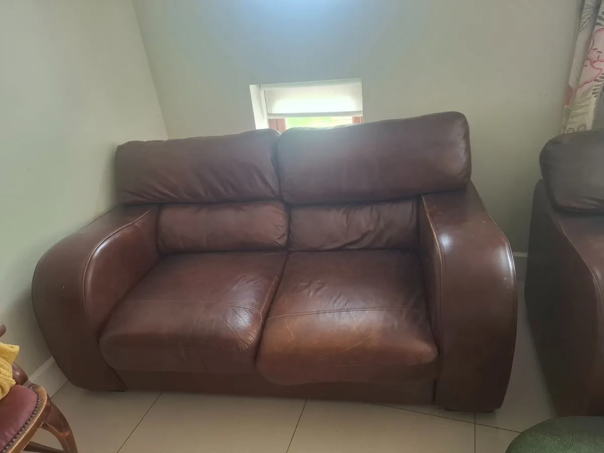Leather Sofa - Image 2