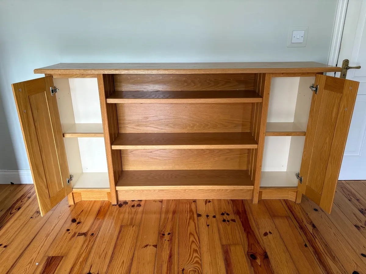 Oak Bookcase Unit - Image 2