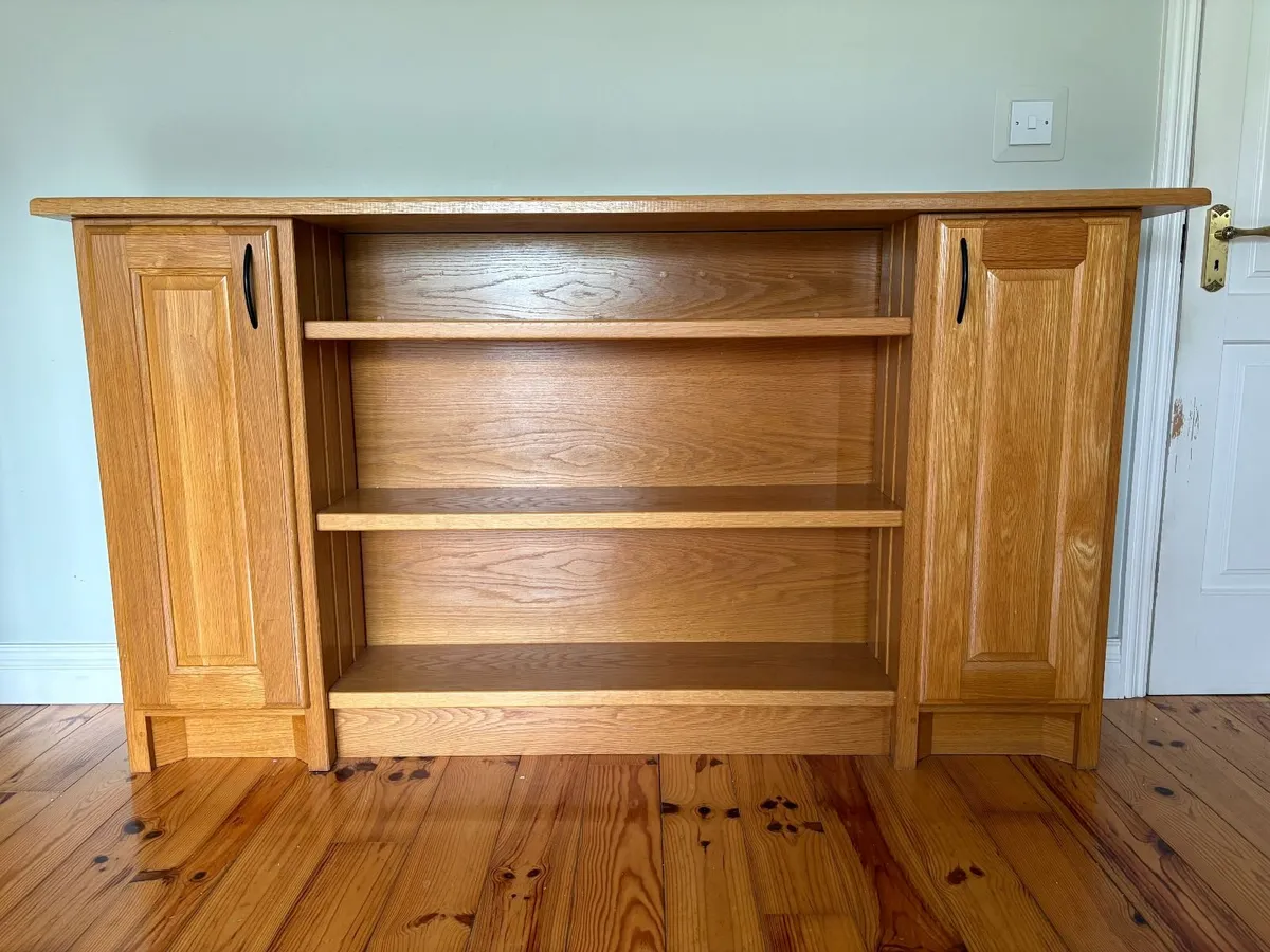 Oak Bookcase Unit - Image 4