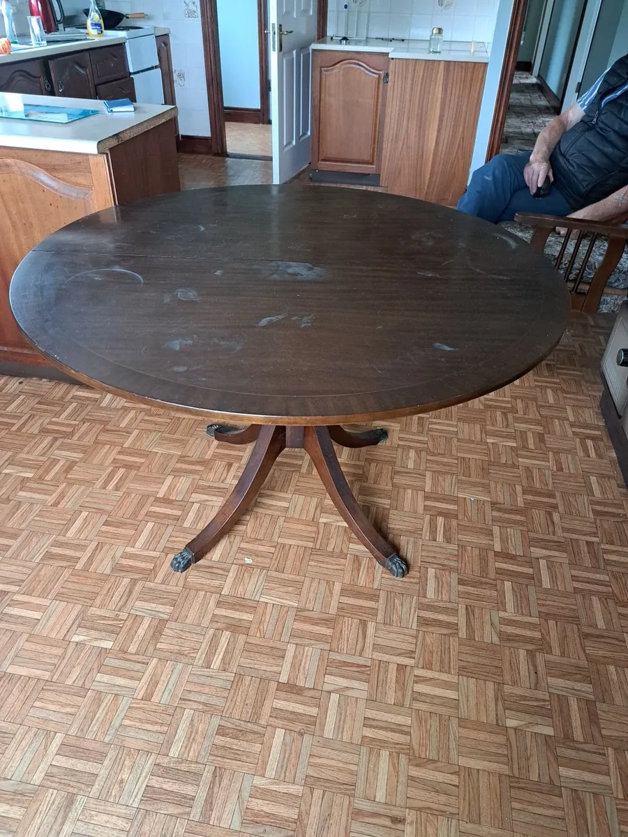Expandable mahogany table - Image 3