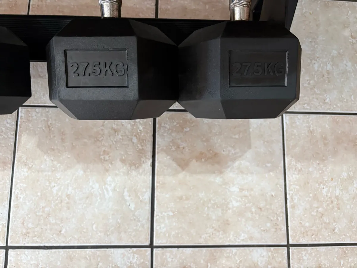 RUBBER HEX DUMBBELL FULL COLLECTION, NO OFFERS!! - Image 2