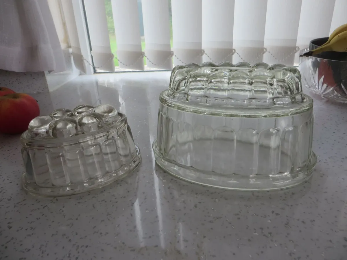 Vintage Glass jelly Moulds
