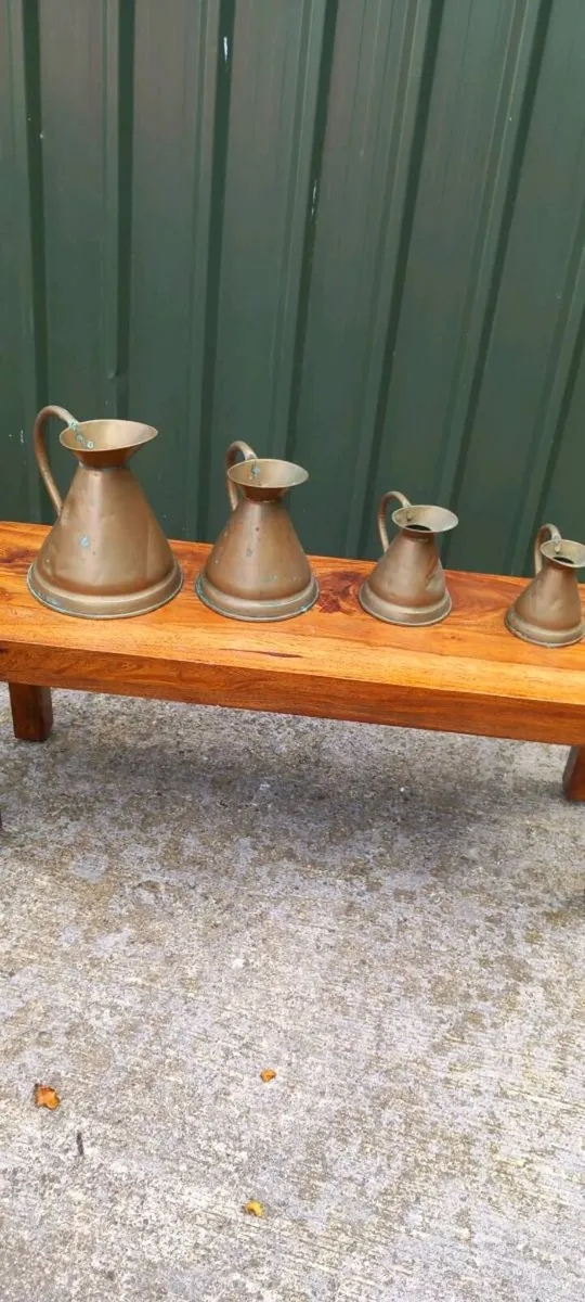 4 copper jugs - Image 1
