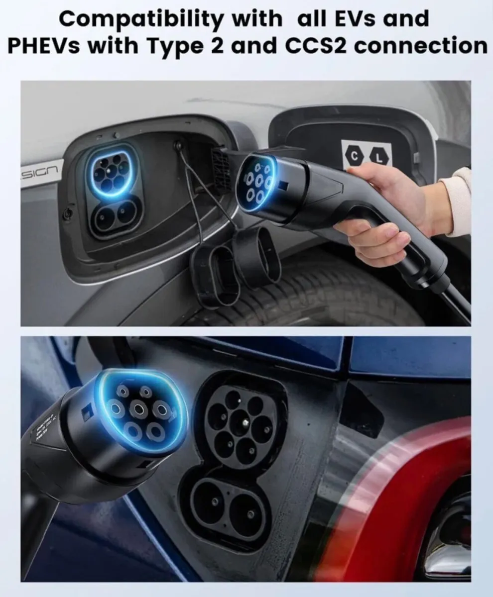 NEW Type 2 EV Charging Cable 3pin Granny Charger - Image 2