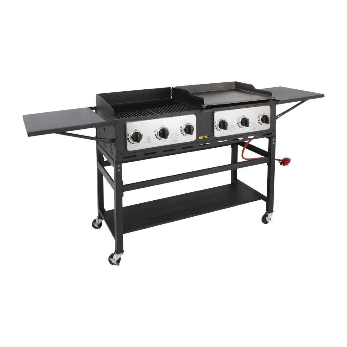 Buffalo 6 Burner Combi BBQ Grill an CP240 - Ex VAT - Image 1