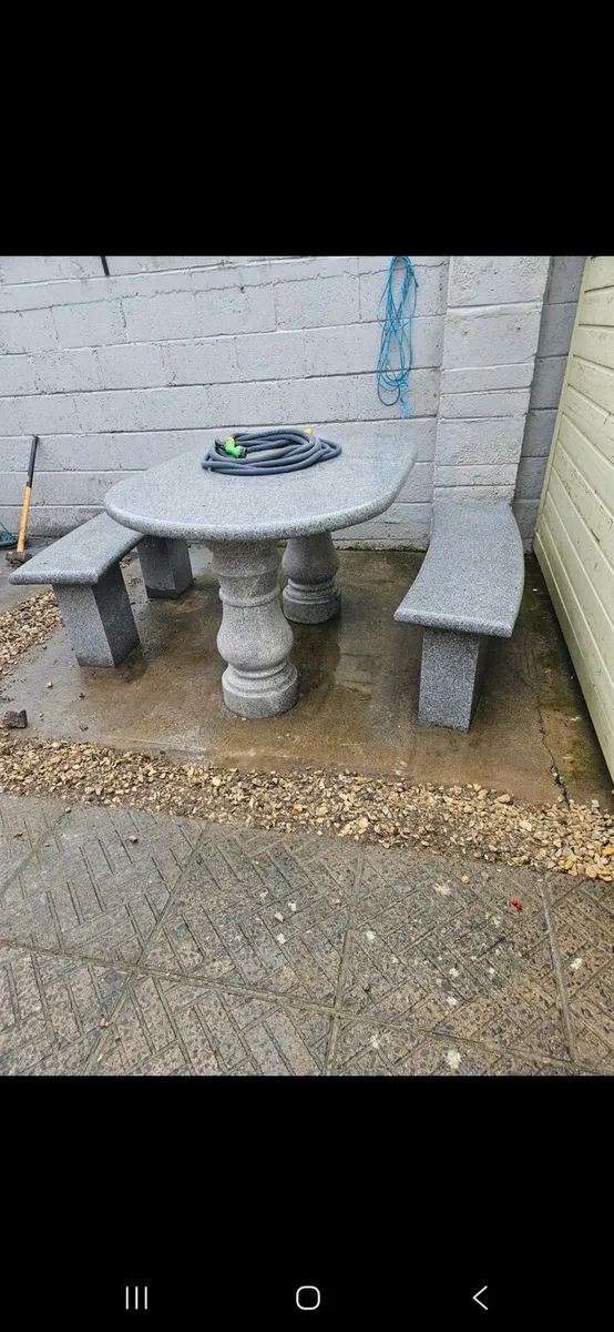 Table and Two Benches - Image 2