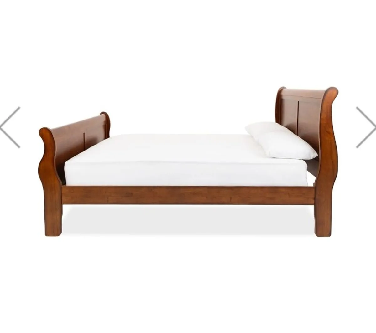 Wooden sleigh bed king size - Image 2