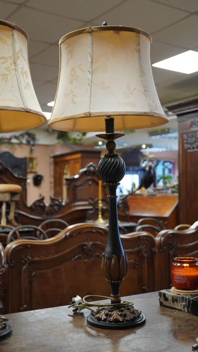 Large Vintage Table Lamps – Pair - Image 4