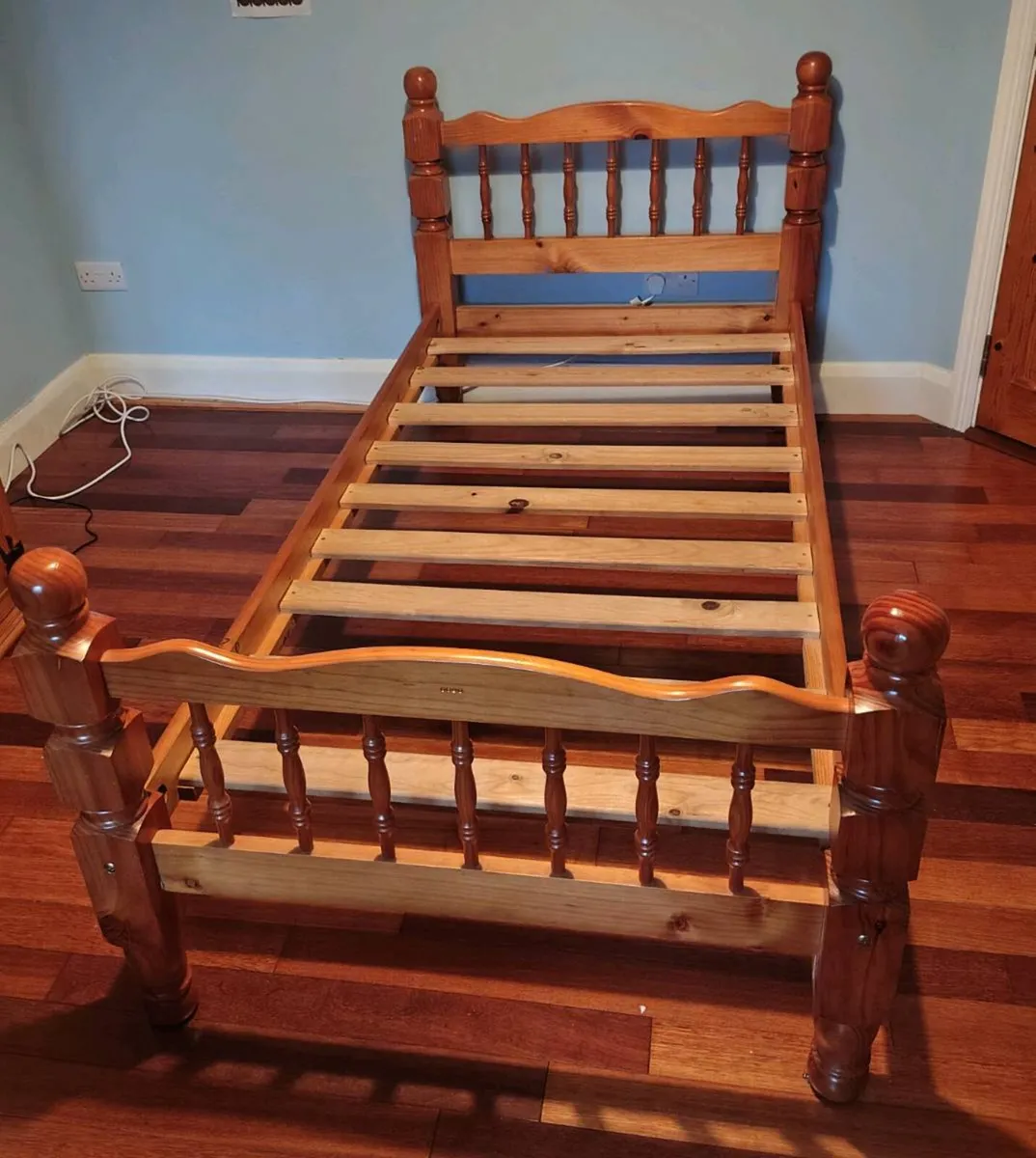 Solid Pine Single Bed - Image 1