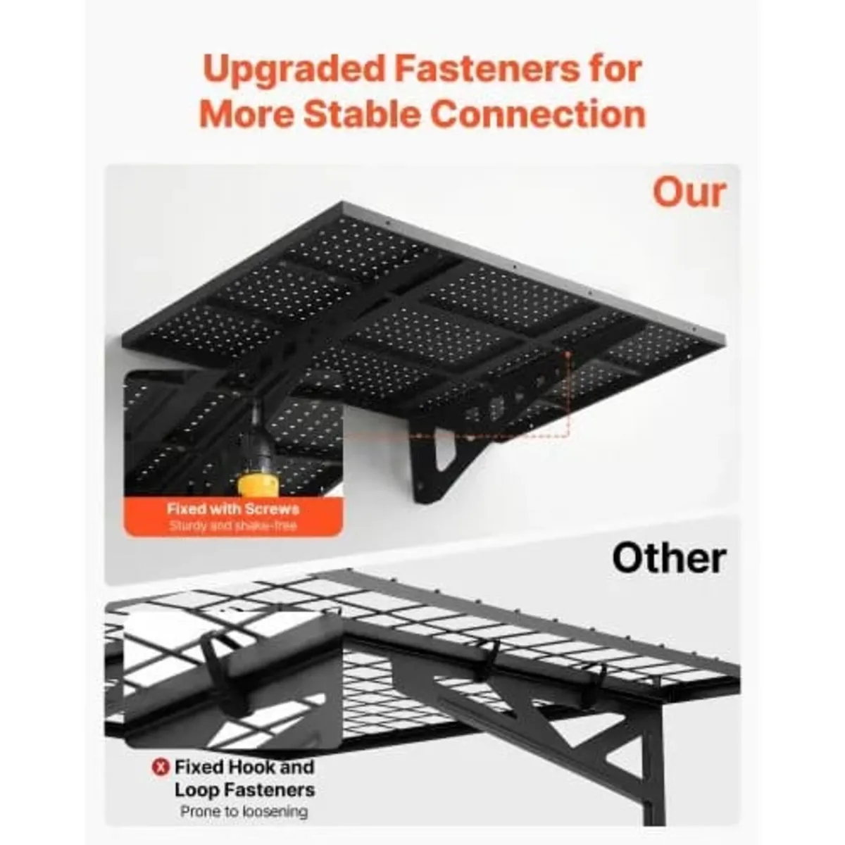 2-Tier Heavy Duty Wall Garage Shelving, 610 x 914 - Image 4