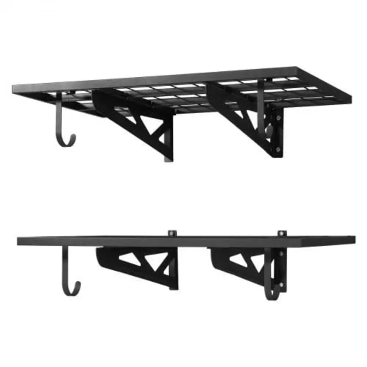2-Tier Heavy Duty Wall Garage Shelving, 610 x 914 - Image 1