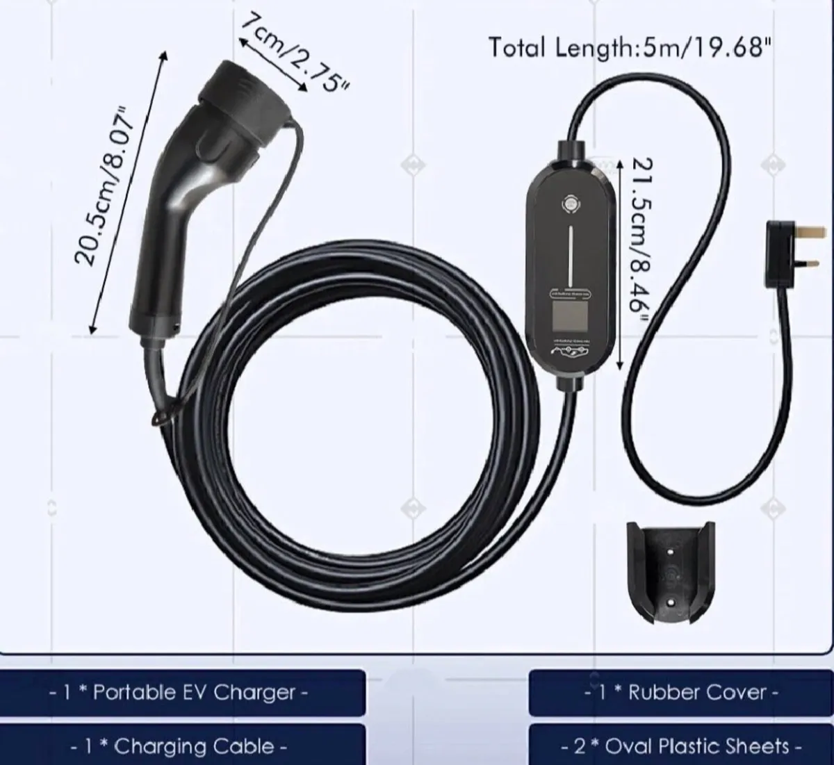 Type 2 EV Granny 3pin Home Charger NEW 10v - Image 1