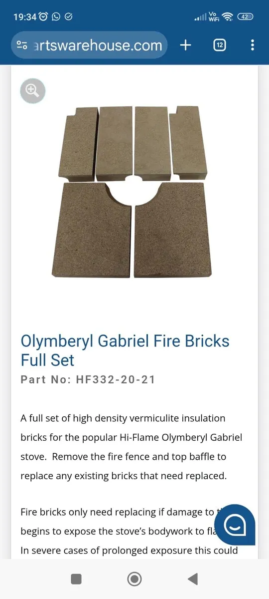 Stove parts - Image 1