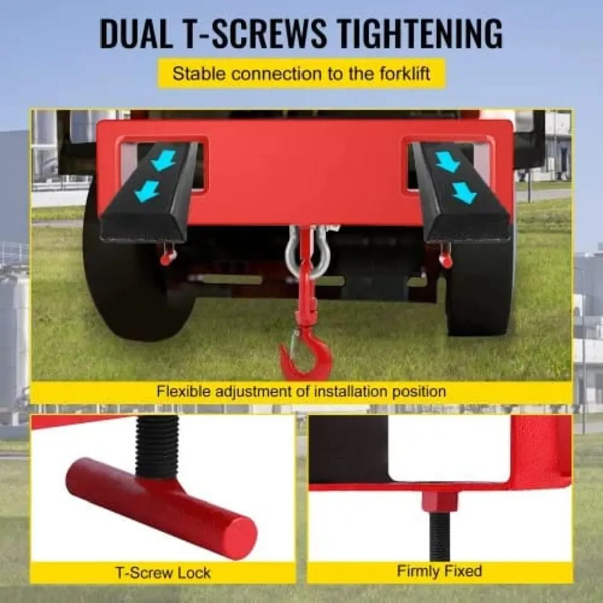 2 Ton Forklift Lifting Hook 4000 LBS/2000KG Capaci - Image 2