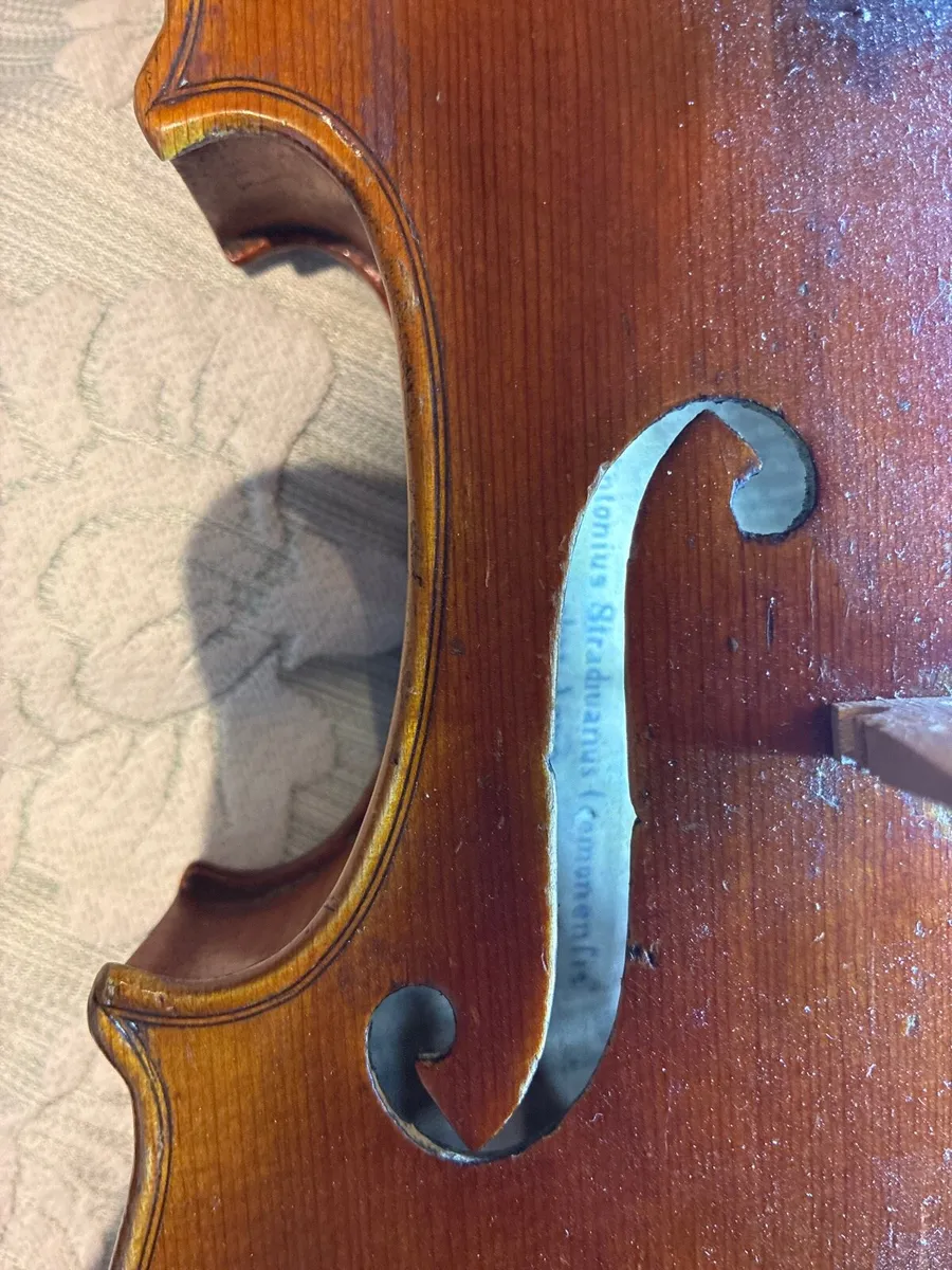 German violin c1890-1900 with Stradivarius label - Image 3