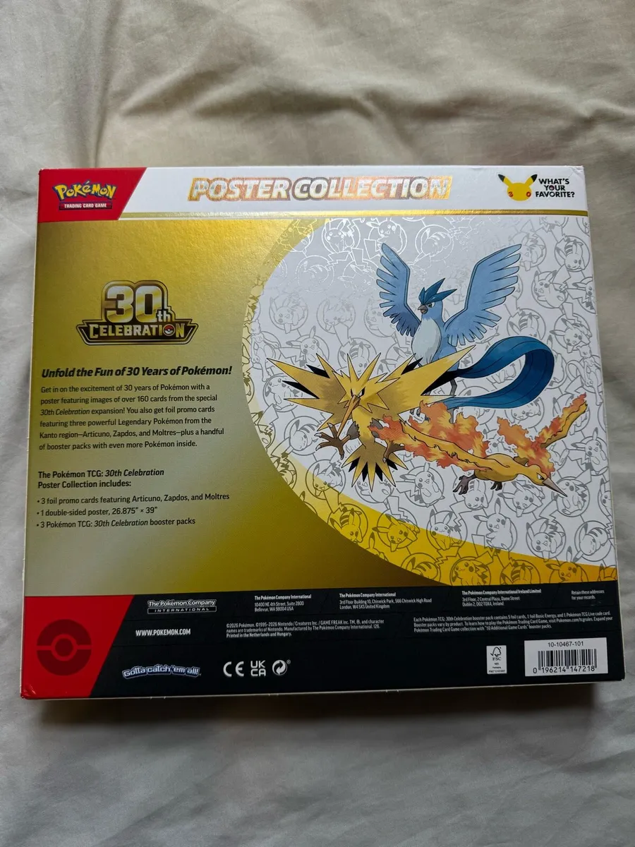 Pokemon TCG 30th Celebration Poster Collection - Image 2