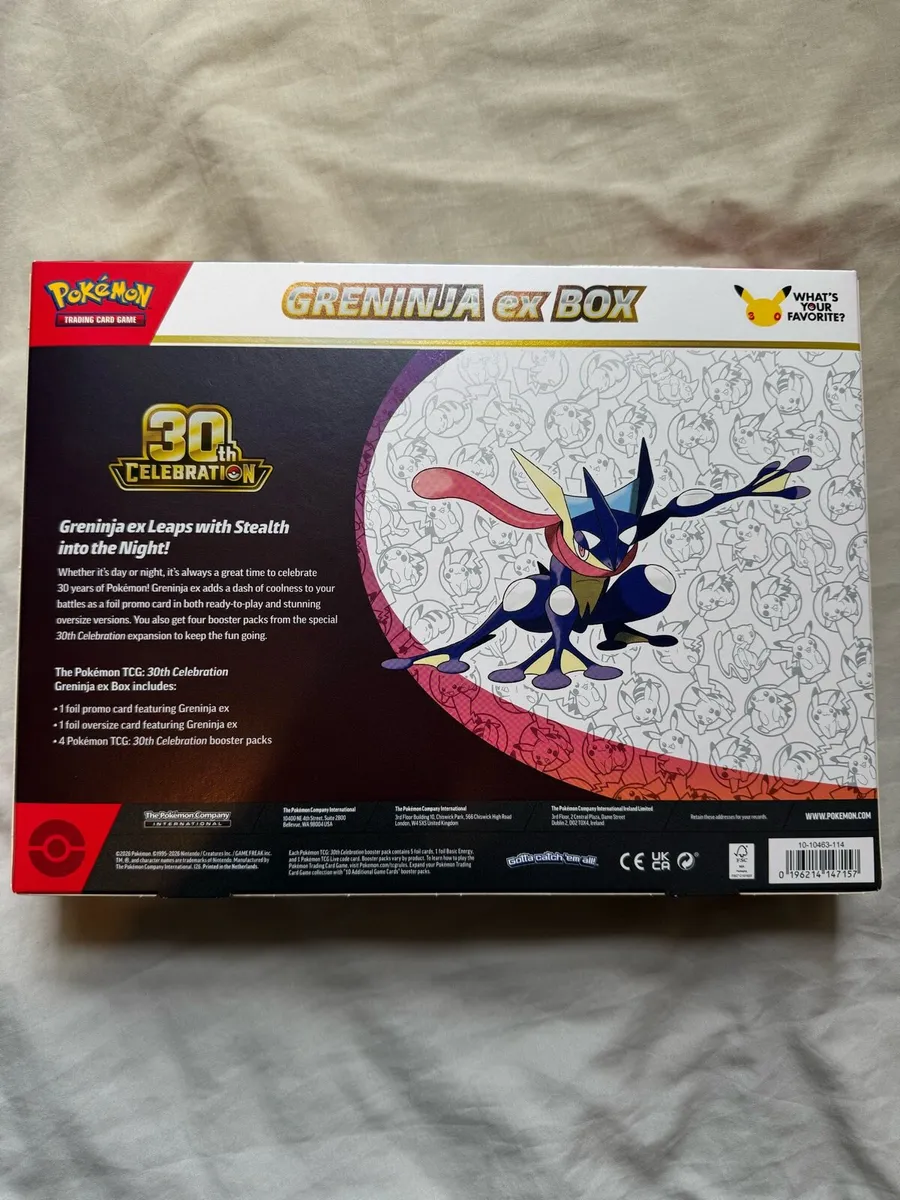 Pokémon TCG 30th Celebration Greninja ex Box - Image 2