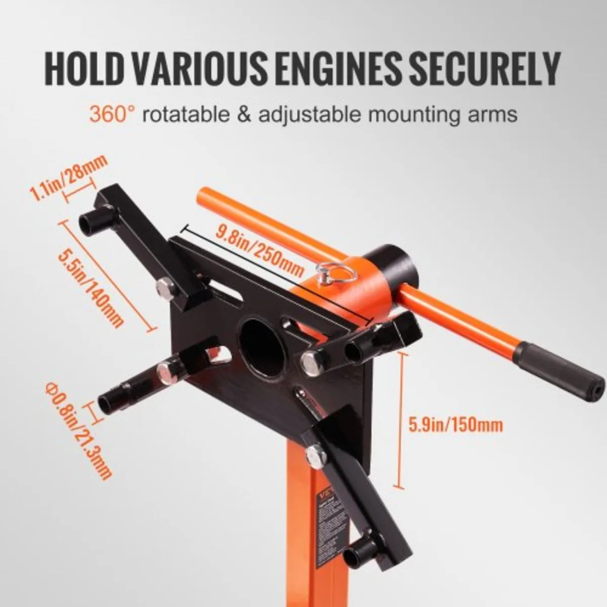 Engine Stand, 340 kg Rotating Engine Motor Stand w - Image 2