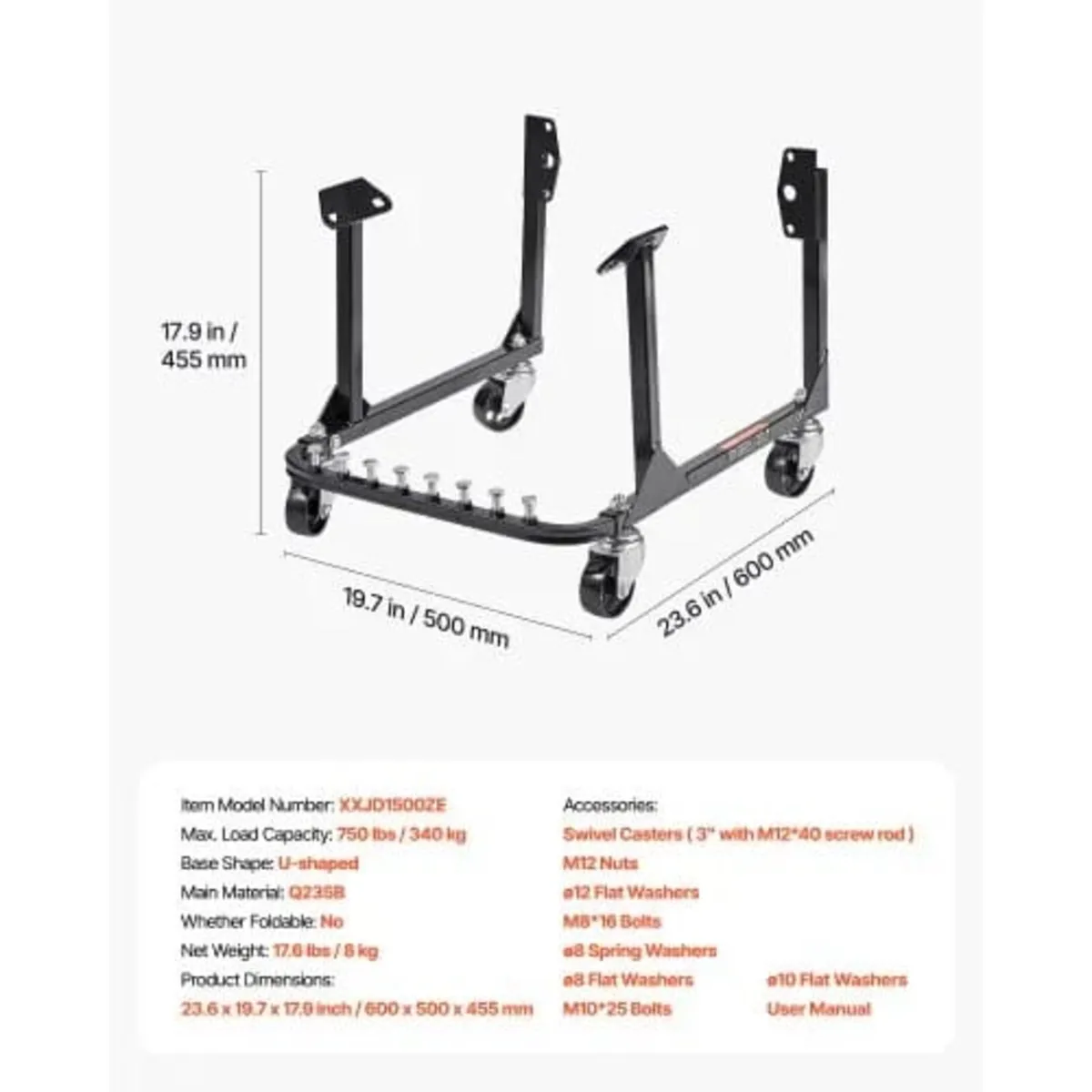 Engine Stand, 750 LBS (340 KG) Load Capacity Engin - Image 3