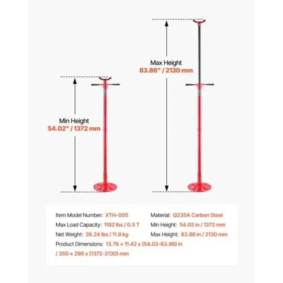 Underhoist Support Stand, 1/2 Ton Capacity Under H - Image 4