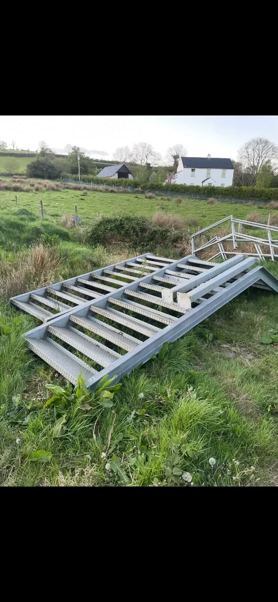 Steel galvanized stairs