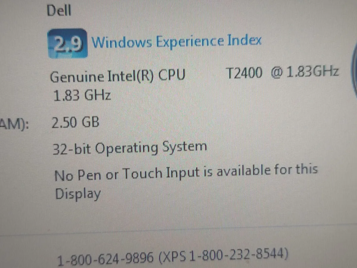 DELL Lastitude Laptop Model D620 2.5GB, Wins 7 Pro - Image 3