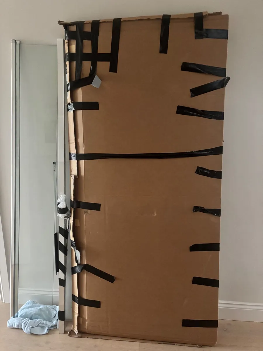 Glass panel for shower