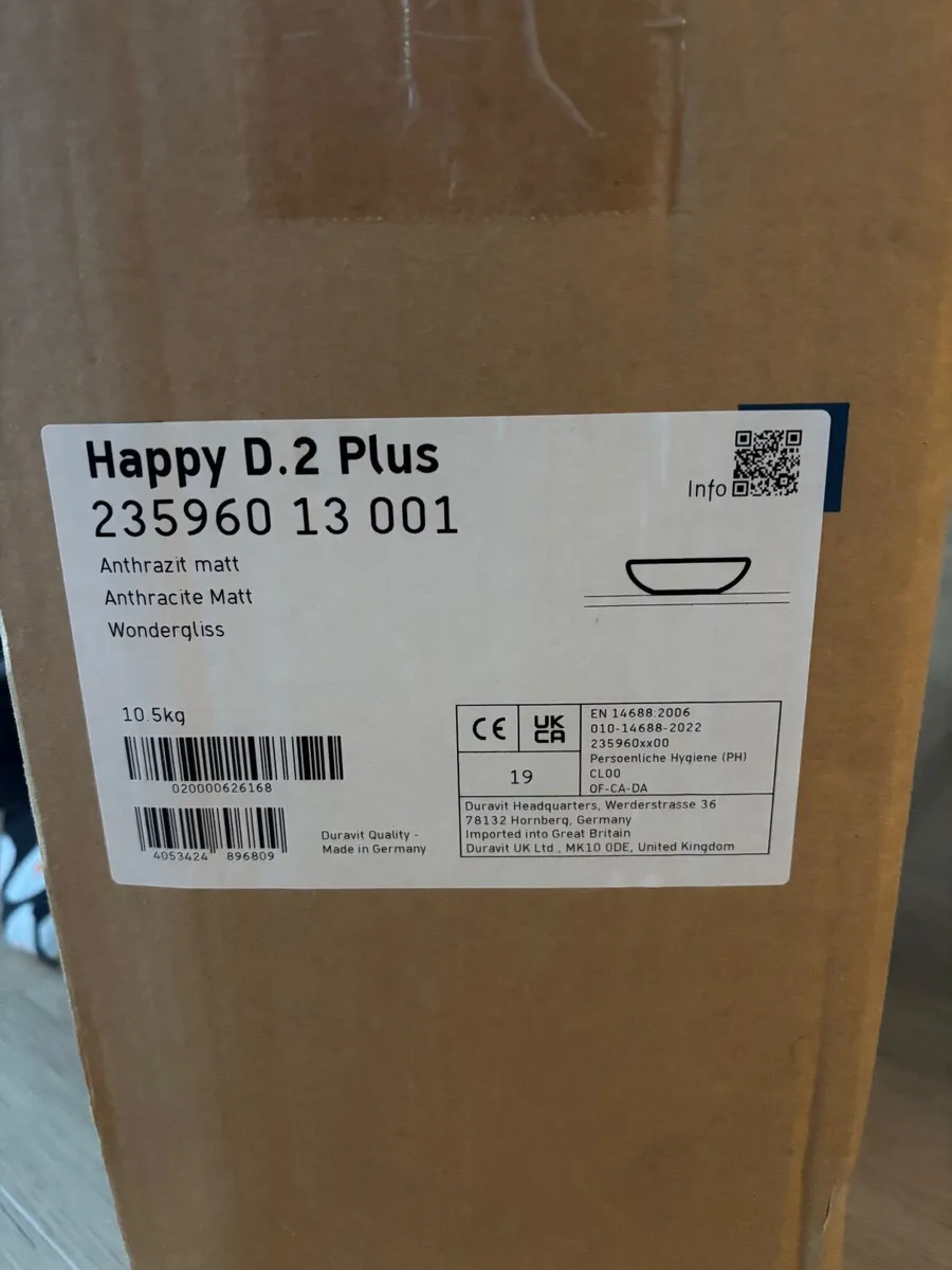 Duravit Happy D.2 Plus Anthracite Matt Basin – Bra - Image 3