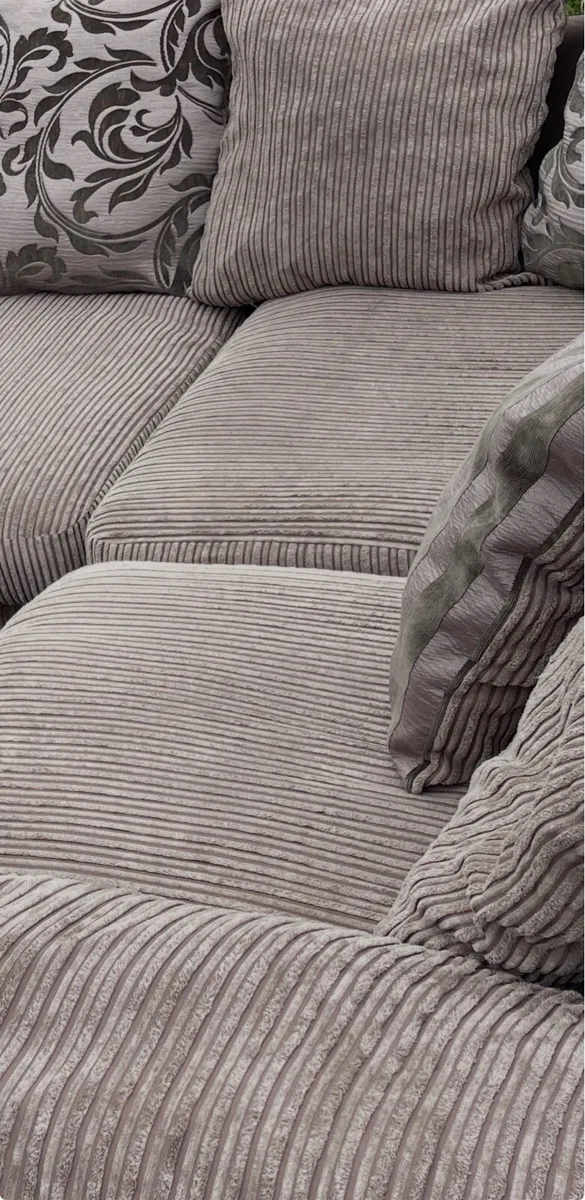 DFS Celine Brown corner sofa/couch footstool - Image 3