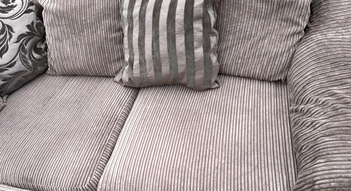 DFS Celine Brown corner sofa/couch footstool - Image 4