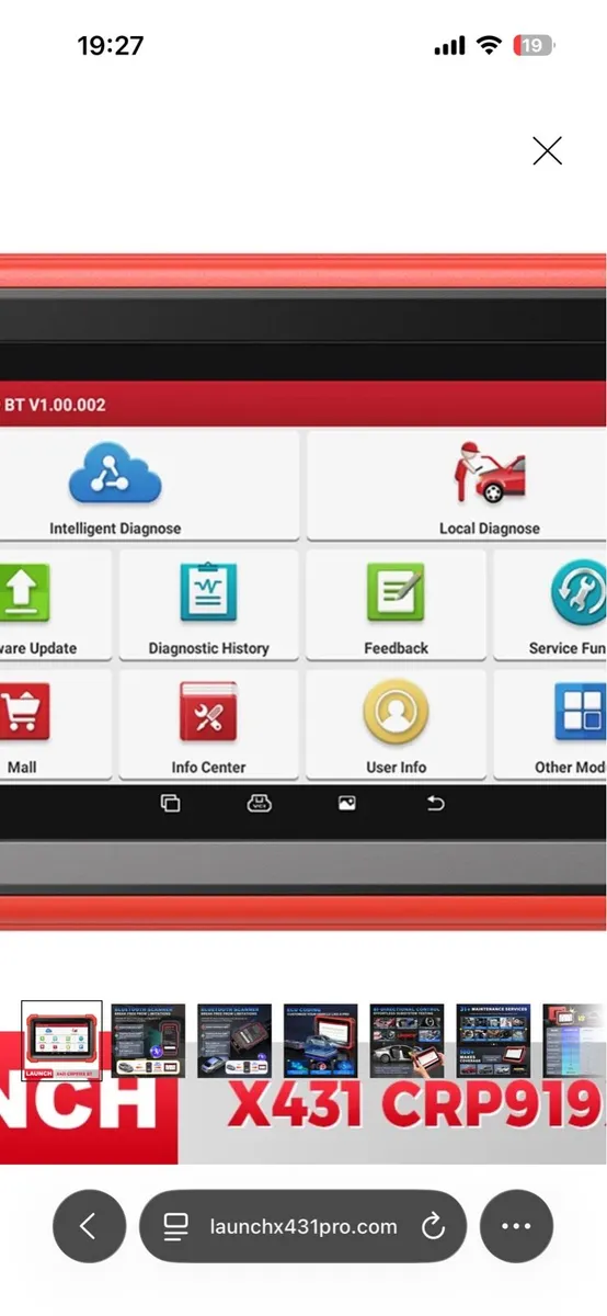 Launch diagnostic x431 CRP919