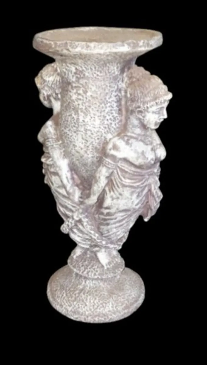 Vintage Classical Caryatid Pillar Candle Holder - Image 3