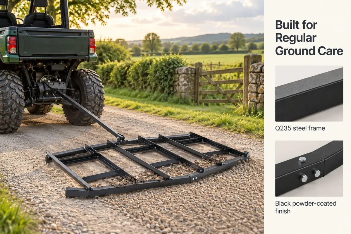 84 Inch Tow Behind Drag Harrow for ATV Tractor and - Image 4