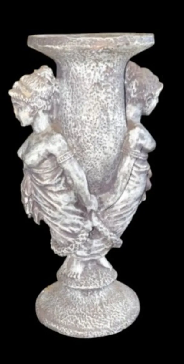 Vintage Classical Caryatid Pillar Candle Holder - Image 1