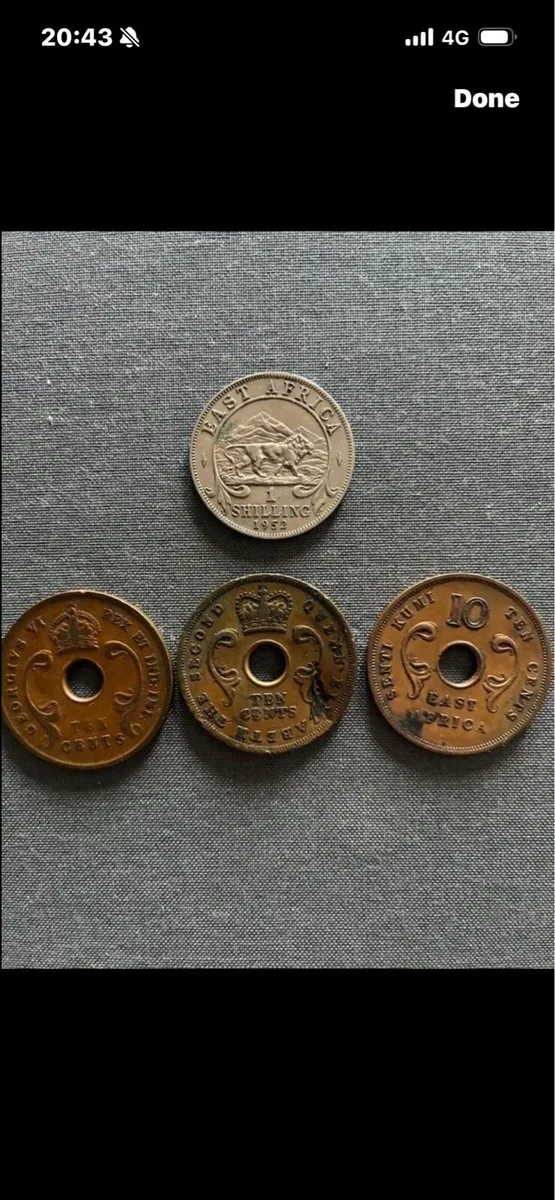 Vintage East African Shilling & Crnts - Image 2