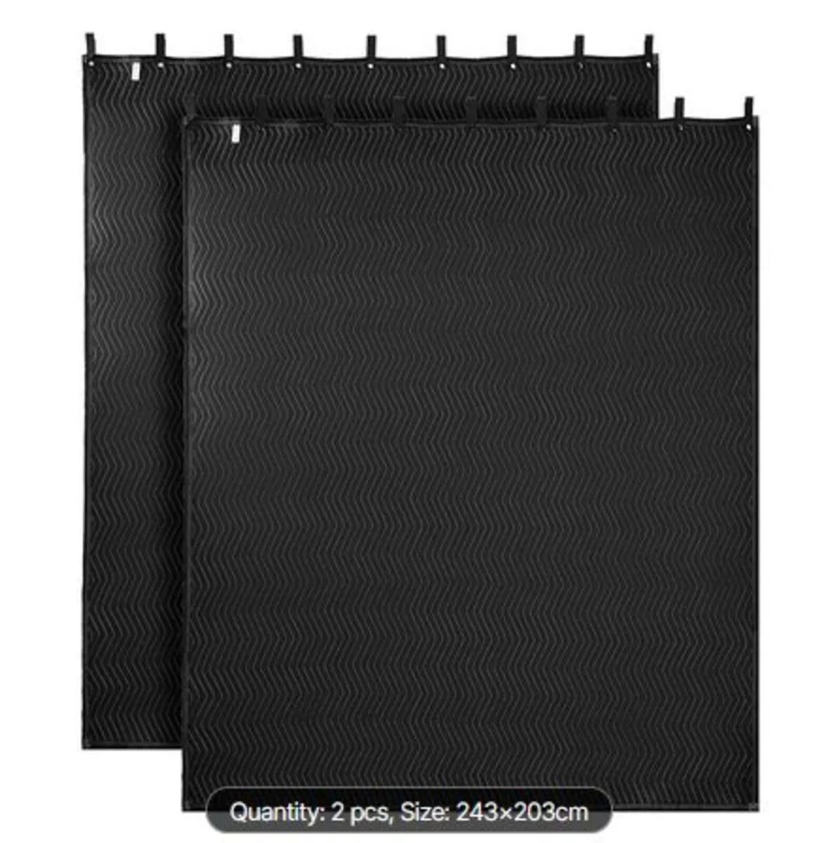 2 Pack Sound Dampening Blankets, 2438 x 2032 mm, - Image 1