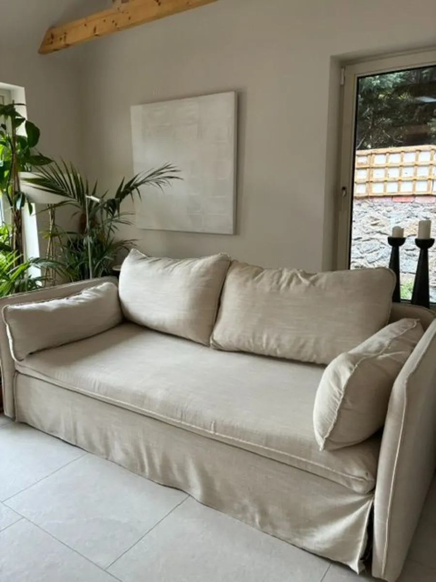 Kave Sofa bed with removable linen cover - Image 1