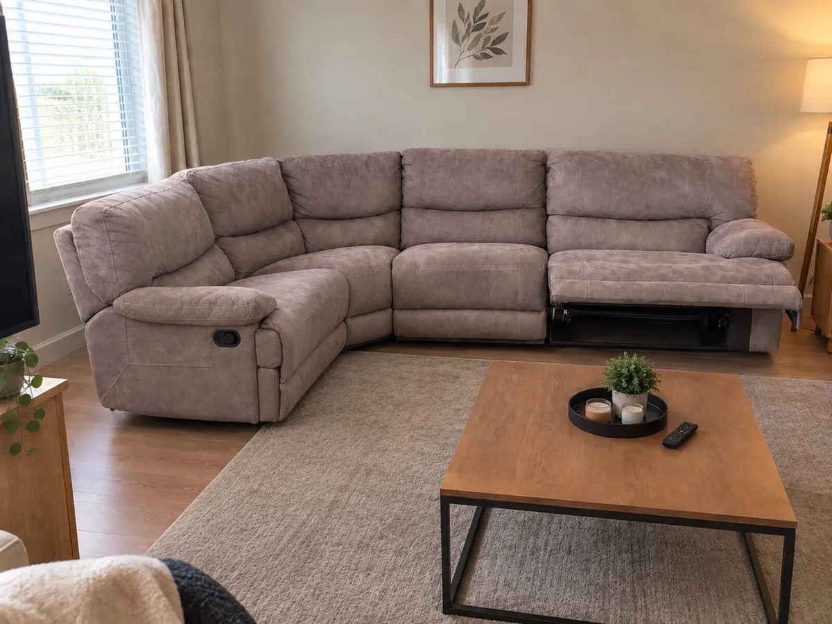 Ez living corner modular L shaped recliner sofa - Image 1