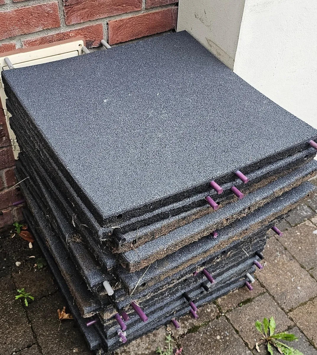 Rubber Floor Tiles – grey - Image 2