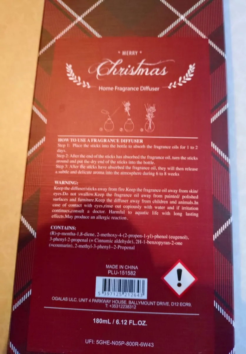 Festive Spice Fragrance Diffuser 180ml (new). - Image 3