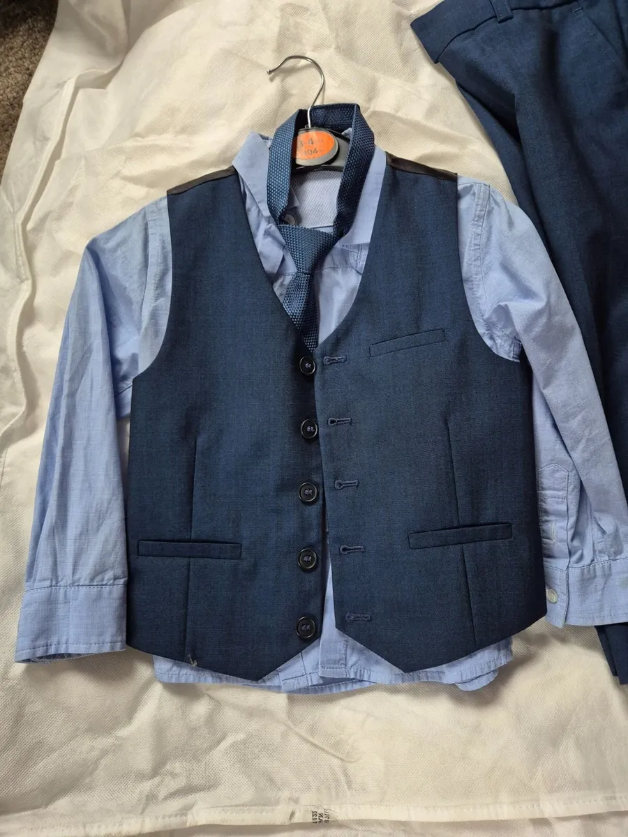 Boys waistcoat shirt and trousers set - Image 1