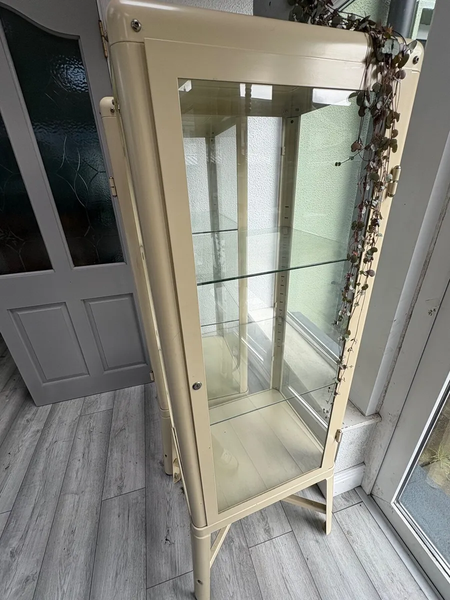 Beige Glass Cabinet - Image 3