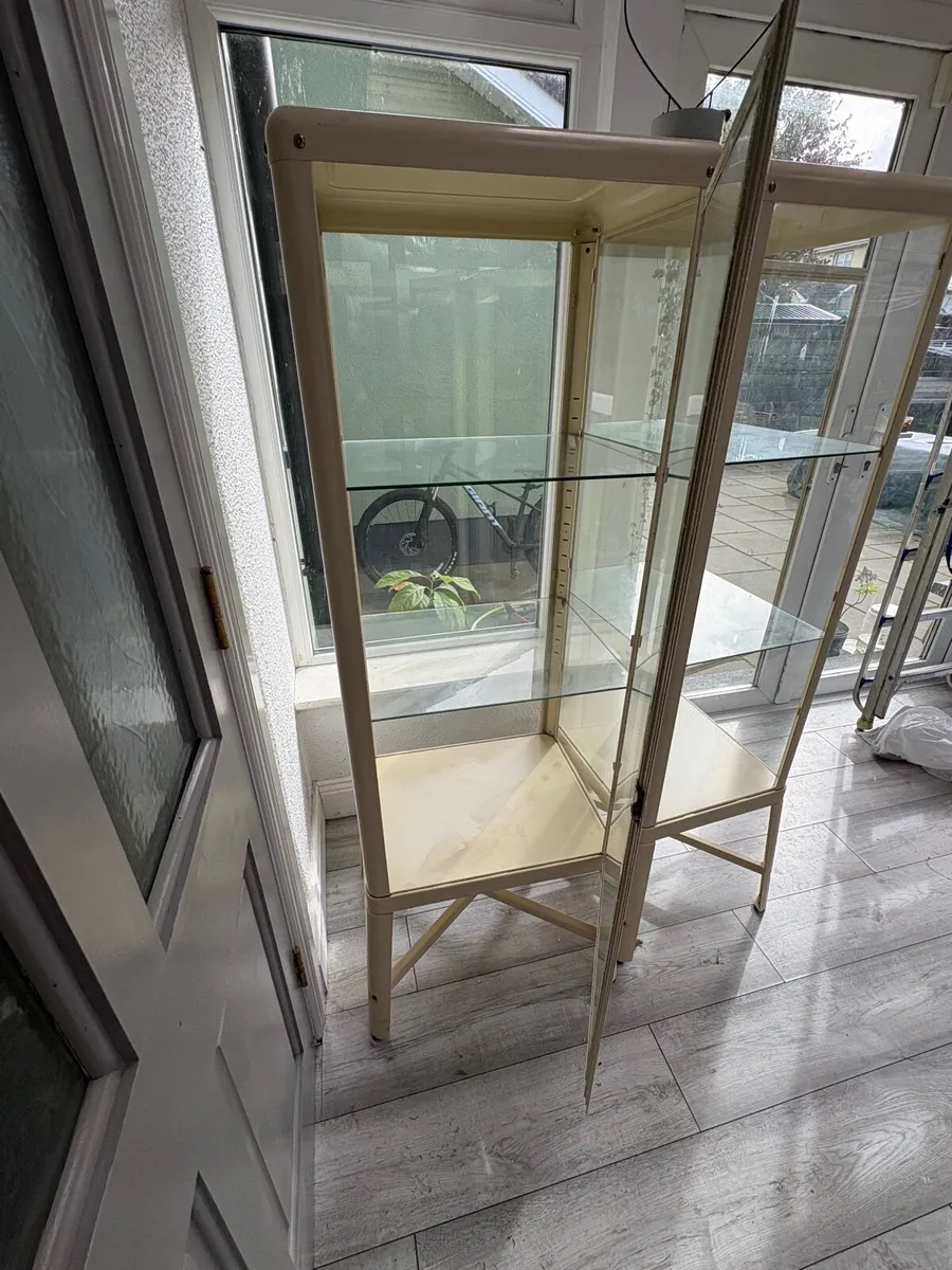 Beige Glass Cabinet - Image 4