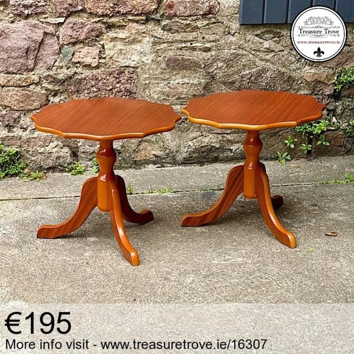 Vintage and antique small wine tables - Image 3