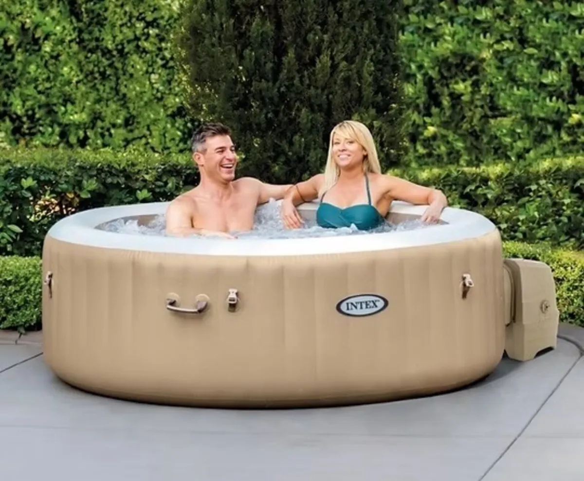 Intex PureSpa™ Bubble Therapy Hot Tub – Beige - Image 1
