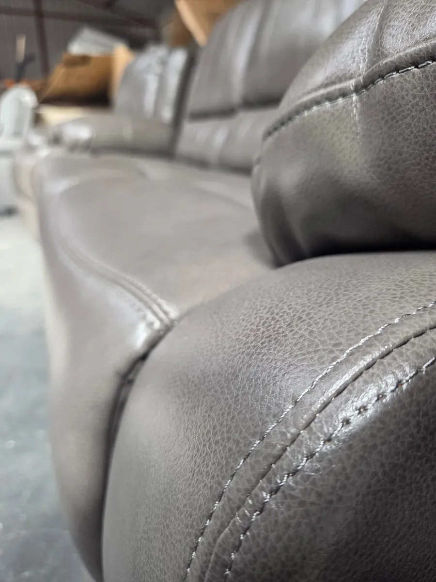 Brand new recliner leather sofas - Image 2