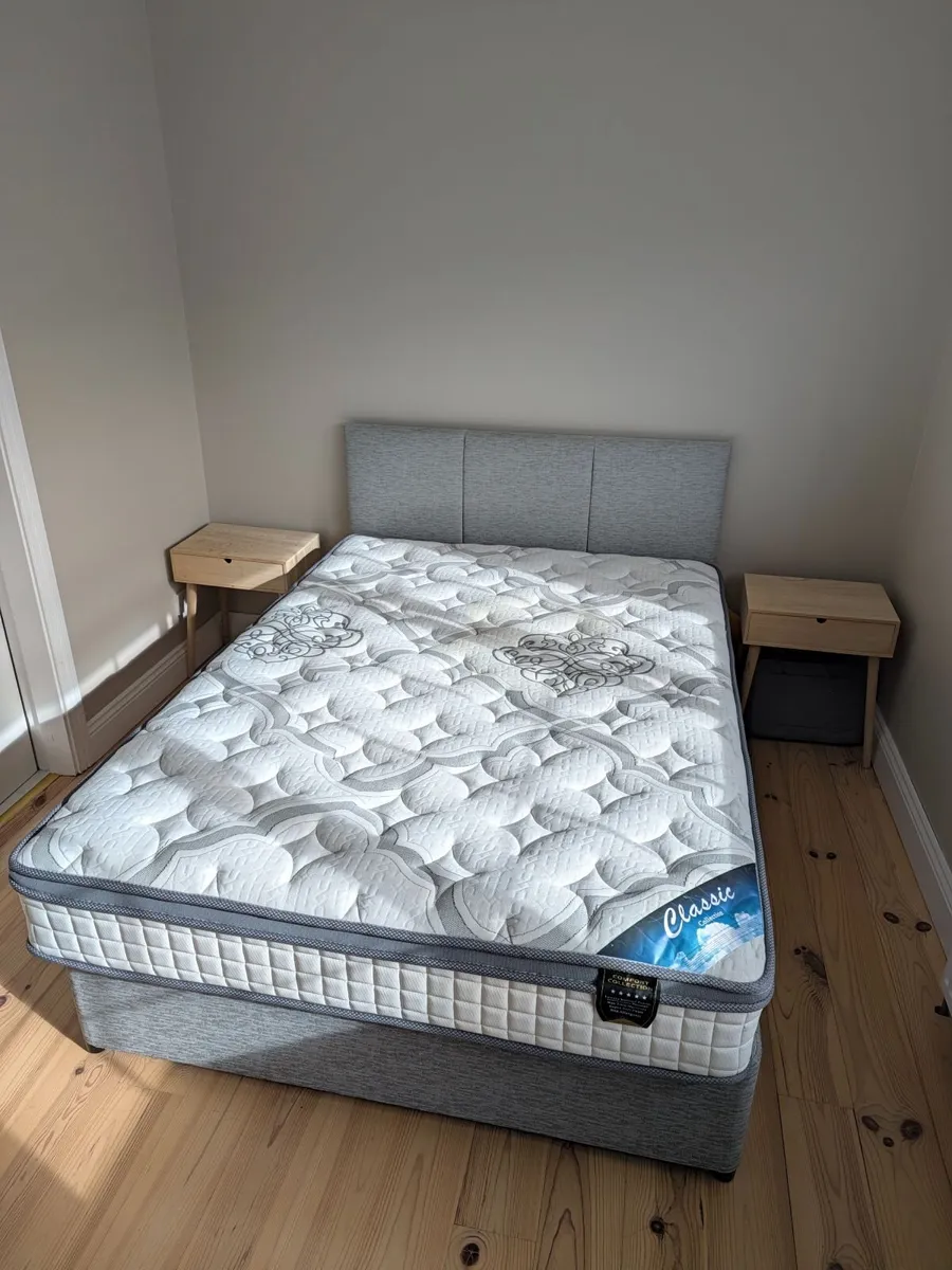 Double bed and mattress - Image 1