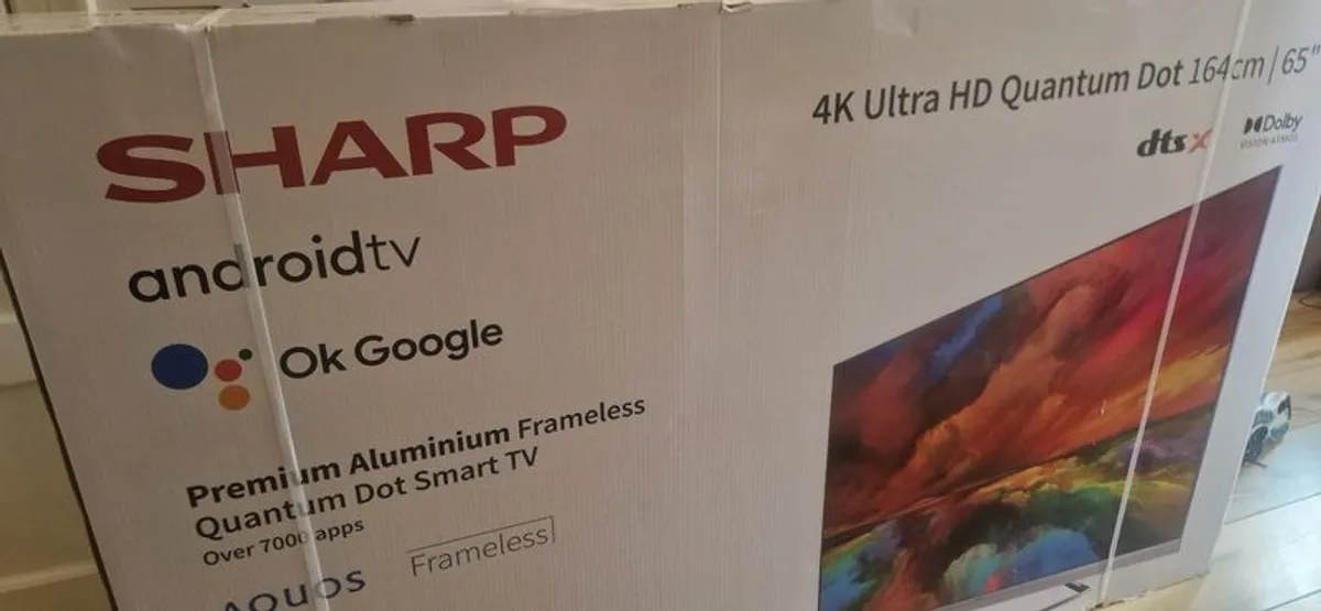 65" Sharp 4K Quantum Dot Tv - Image 1