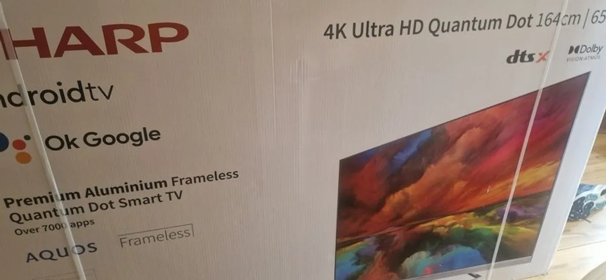 65" Sharp 4K Quantum Dot Tv - Image 3