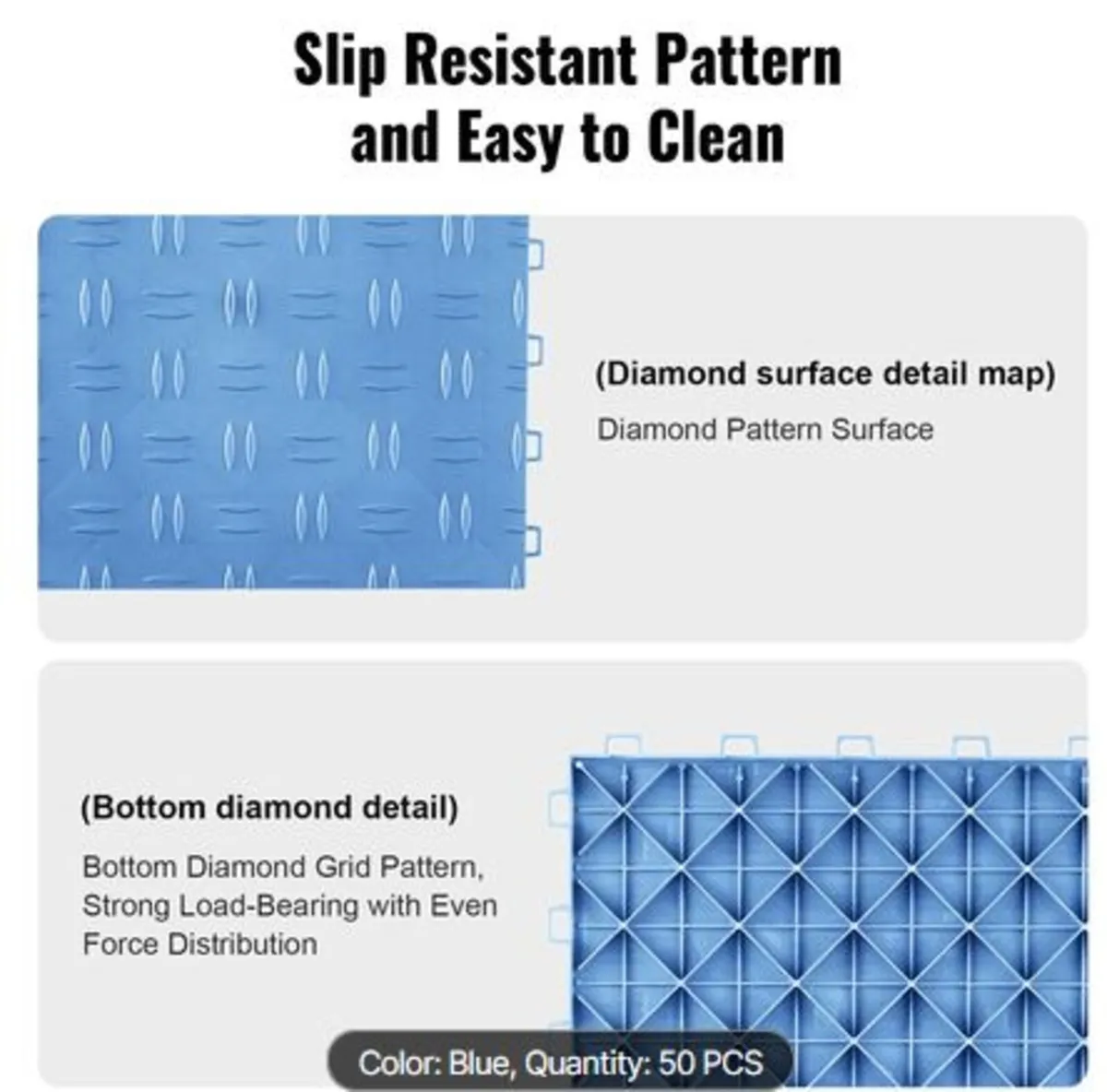 Garage Tiles Interlocking, 12 x 12 x 0.53 inch 50 - Image 2